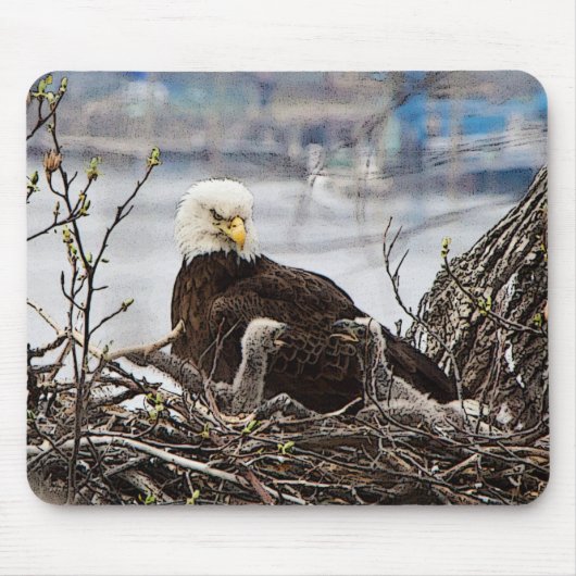 eagletsの白頭鷲 マウスパッド (正面)