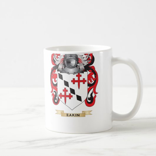 Eakinの紋章付き外衣 コーヒーマグカップ (右)