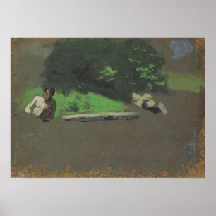 Eakins – スイミングホールの勉強 ポスター