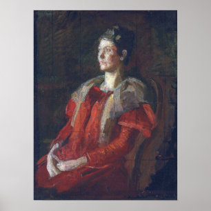 Eakins – チャールズ夫人のポートレートのための勉強 ポスター