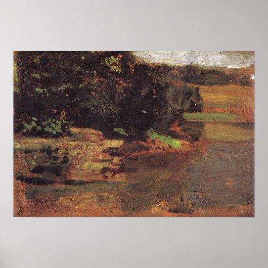 Eakins - 水浴図習作 ポスター (正面)