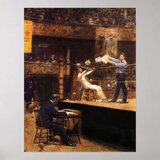 Eakins - Between Rounds 1899 ポスター (正面)