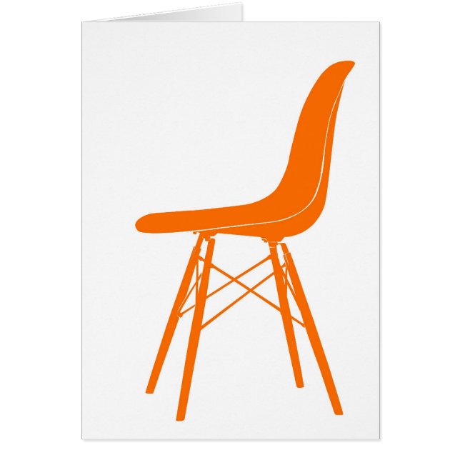 Eamesはプラスチック肘のない小椅子を形成しました (正面)