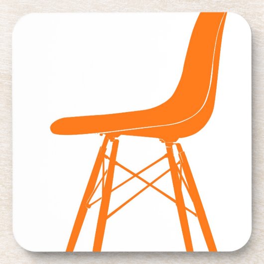 Eamesはプラスチック肘のない小椅子を形成しました コースター (正面)