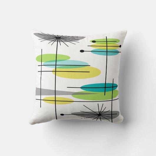 Eamesは枕デザインの世紀半ば#8をインスパイア クッション (裏面)