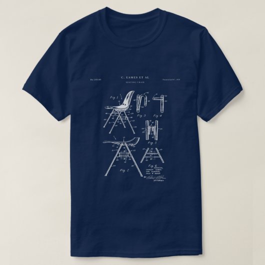 Eames Chair Patent Office Tシャツ (デザイン正面)