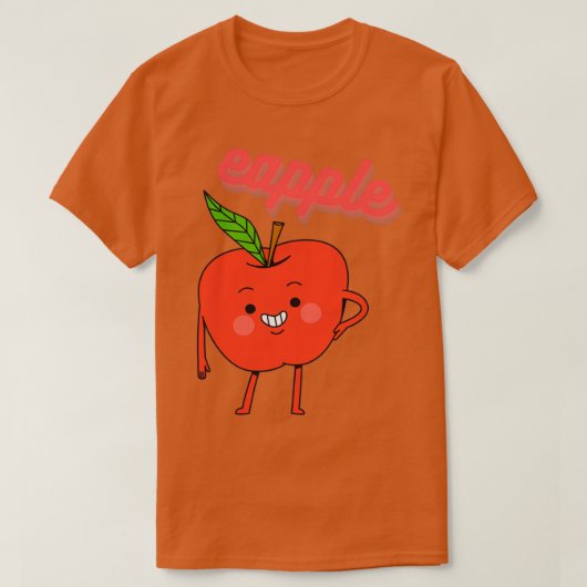 Eapple おもしろい Appleヴィンテージギフト5 2 Tシャツ (デザイン正面)