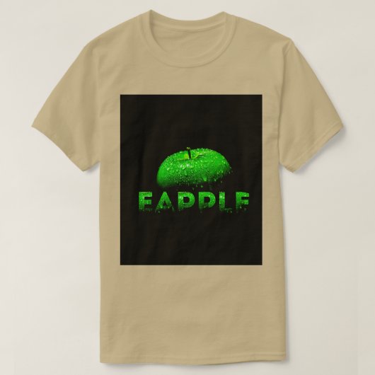 Eapple appleのダークアップル tシャツ (デザイン正面)