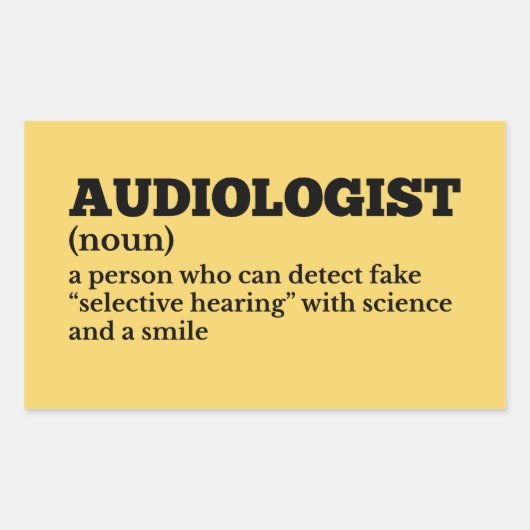 Ear Doctor Funny Definition Sticker 長方形シール (正面)