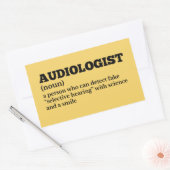 Ear Doctor Funny Definition Sticker 長方形シール (封筒)