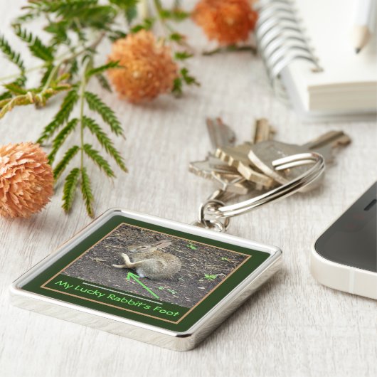 EAR/MYの幸運なウサギのFOOを傷付けるために安定するウサギ キーホルダー (側面)