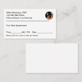 Ear Nose Throat Otolaryngologist  予約カード (正面/裏面)