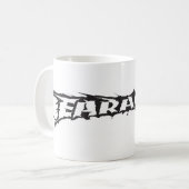 Earacheのロゴのマグ コーヒーマグカップ (正面左)
