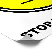 Earbuds ストップ Talking Meポスタおもしろいー ポスター (角)