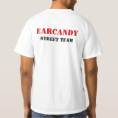 EARCANDYの通りのチームTシャツ Tシャツ (裏面)