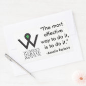 Earhartステッカー 長方形シール (封筒)