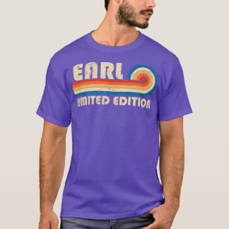 EARLネームパーソナライズされたおもしろいレトロヴィンテージ誕生田 Tシャツ