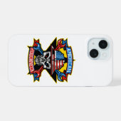 Earl Ferguson作「AMERICAN ROUGHNECK」 iPhone 15ケース (裏面横)