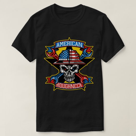 Earl Ferguson作「AMERICAN ROUGHNECK」 Tシャツ (デザイン正面)