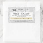 Earl Gray - Loose Leaf Tea Labelシール 長方形シール (バッグ)