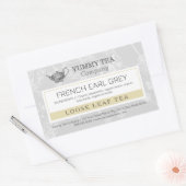Earl Gray - Loose Leaf Tea Labelシール 長方形シール (封筒)