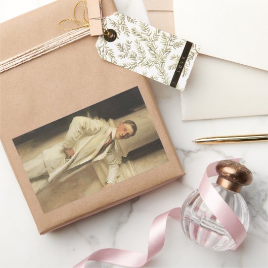 Earl of Dalhousie by John Singer Sargent 長方形シール (ギフト)