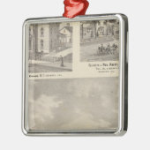 Earlhamの大学、リッチモンド メタルオーナメント (左)