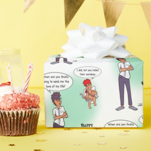 Earlobe Valentine's Day Wrapping Paper ラッピングペーパー (誕生日パーティー)