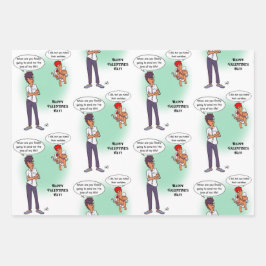 Earlobe Valentine's Day Wrapping Paper Sheets ラッピングペーパーシート