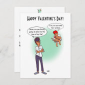 Earlobesバレンタインデーフラットカード (正面/裏面)