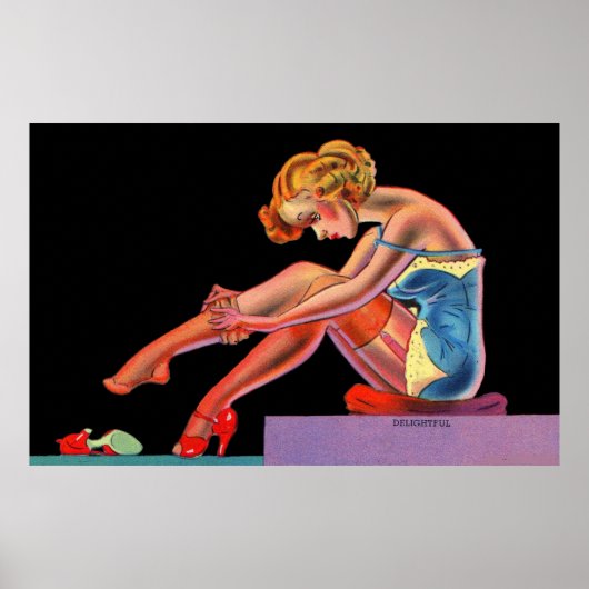 early 1940s Delightful pin-up girl ポスター (正面)