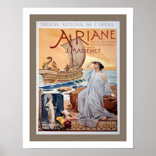 EARLY 'ARIANE' OPERA PRINT ポスター (正面)