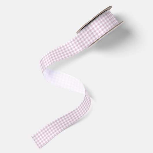 Early Autumn Classic Gingham | ウォームリラックスライラック サテンリボン (裏面)