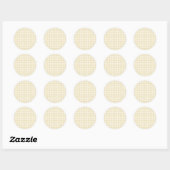 Early Autumn Classic Gingham | ゴールデンホイート ラウンドシール (シート)