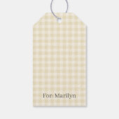Early Autumn Classic Gingham | ゴールデン・ウィート ギフトタグ (裏面)