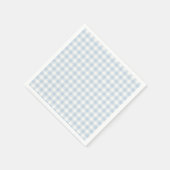 Early Autumn Classic Gingham | ダスティブルー スタンダードカクテルナプキン (角)
