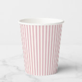 Early Autumn Heritage Stripes | Muted Rose 紙コップ (裏面)