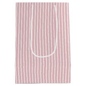 Early Autumn Refined Stripes | Muted Rose ミディアムペーパーバッグ (裏面)