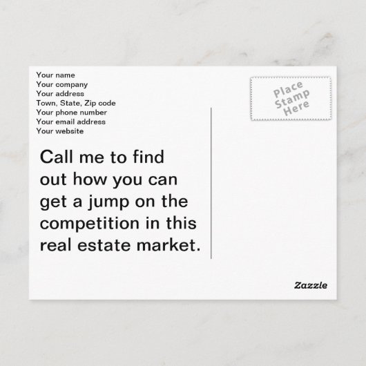 Early Bird 実在 Estate試掘はがき ポストカード (裏面)