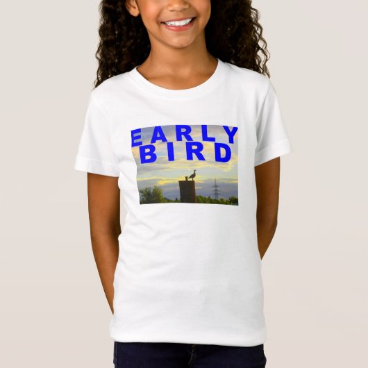 Early Bird at the Riverside - T-Shirt Tシャツ (正面)