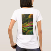 Early Elegance：女性の自然インスパイアTシャツ Tシャツ (裏面)