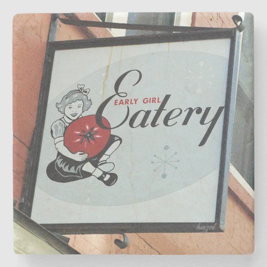 Early Girl Eatery, Asheville North Carolina，コースター ストーンコースター (正面)
