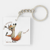 Early January Fox New Year キーホルダー (裏面)