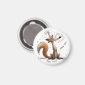 Early January Fox New Year マグネット (正面/裏面)