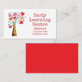 Early Learning Centre ハート型ビジネスカード 名刺 (正面/裏面)