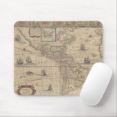 Early Map of the Americas (North & South America) マウスパッド (マウス)