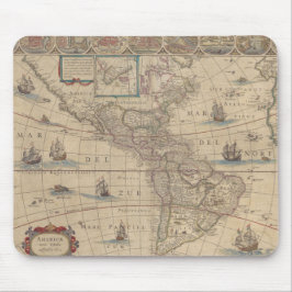 Early Map of the Americas (North & South America) マウスパッド
