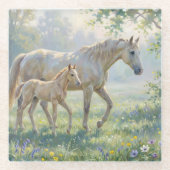 Early Morning Walk ガラスコースター (正面)