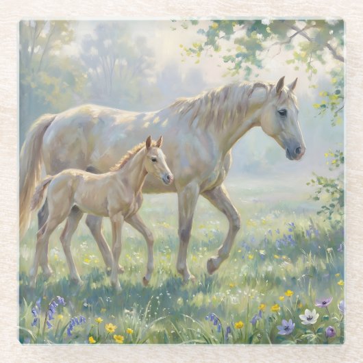 Early Morning Walk ガラスコースター (正面)