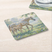 Early Morning Walk スクエアペーパーコースター (アングル)